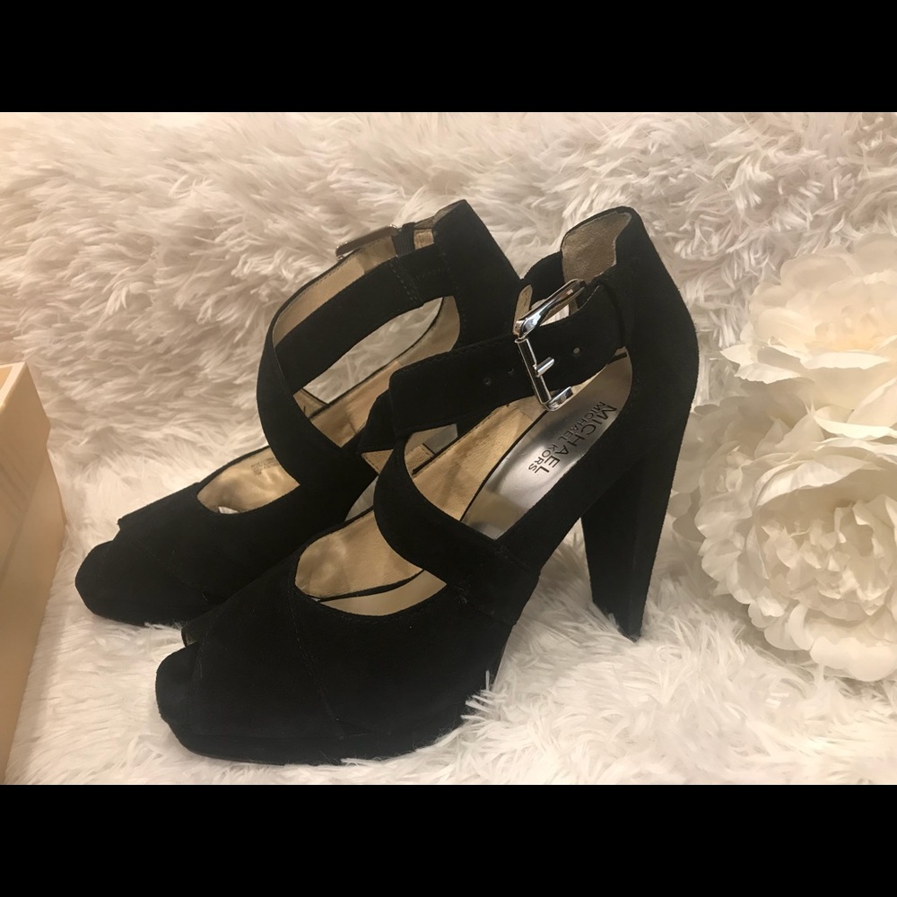 Michael Kors Suede Leather Heels Size 9 1/2